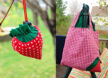 Strawberry Bag Sewing Project