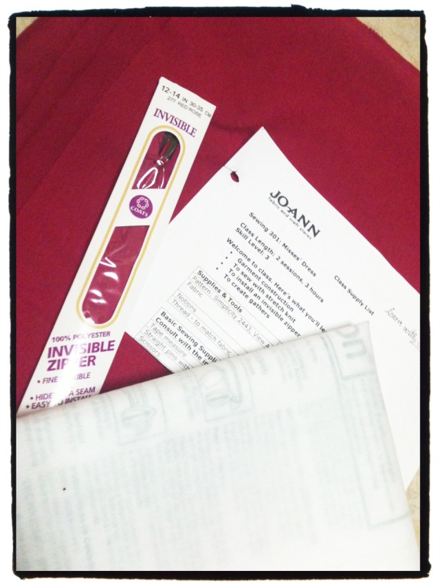 JoAnn Sewing 301 Supplies