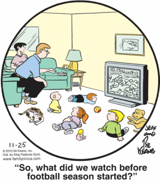 Family Circus Football Comic Strip