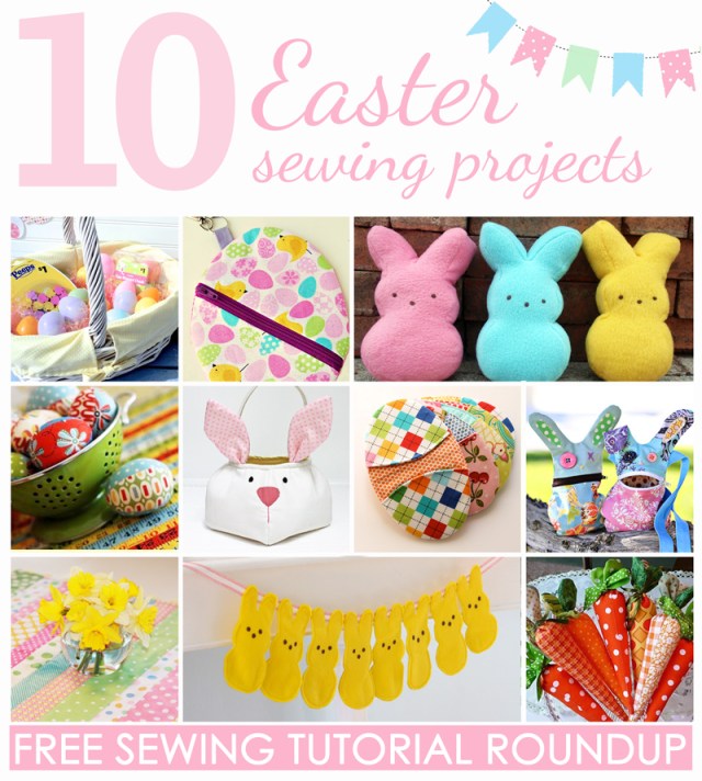 10 Easter Sewing Projects: Free Tutorial Roundup on the SewLindsaySew blog.