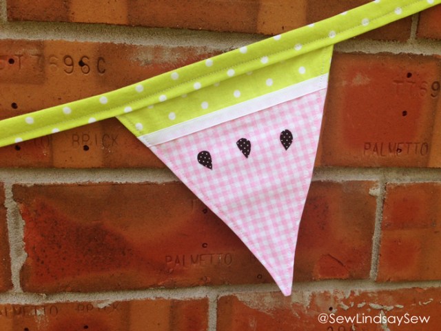 Sweet Summertime Watermelon Bunting