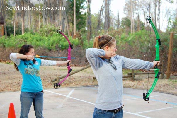 Archery lessons for my 25th birthday with my previous roomie, Elizabeth. 